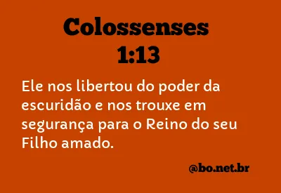 Colossenses 1:13 NTLH