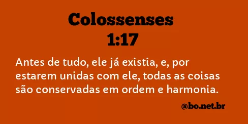 Colossenses 1:17 NTLH