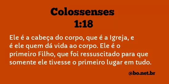 Colossenses 1:18 NTLH