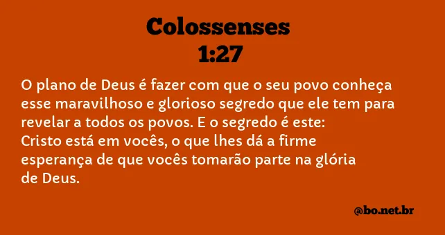 Colossenses 1:27 NTLH