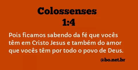 Colossenses 1:4 NTLH