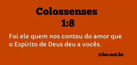 Colossenses 1:8 NTLH