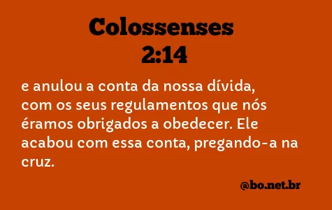 Colossenses 2:14 NTLH