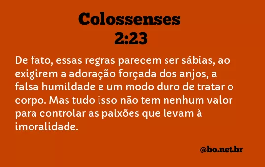 Colossenses 2:23 NTLH