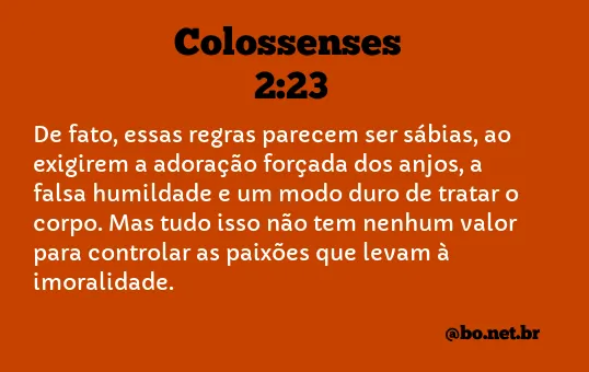 Colossenses 2:23 NTLH