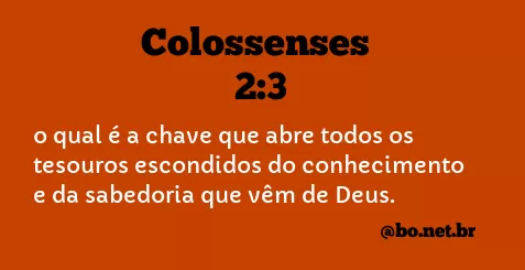 Colossenses 2:3 NTLH