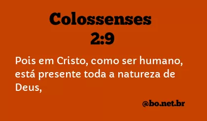 Colossenses 2:9 NTLH