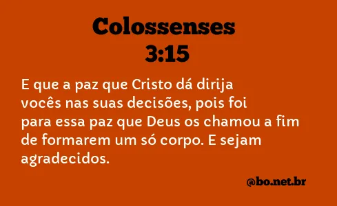 Colossenses 3:15 NTLH