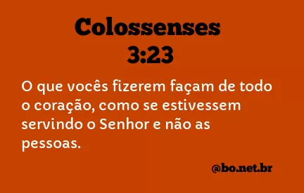 Colossenses 3:23 NTLH