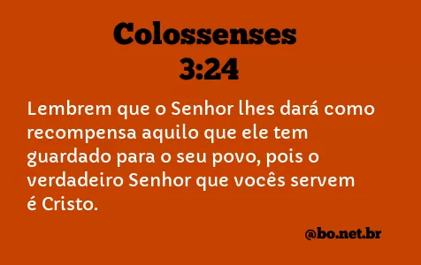 Colossenses 3:24 NTLH