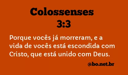 Colossenses 3:3 NTLH