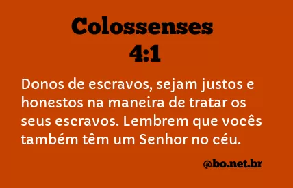 Colossenses 4:1 NTLH