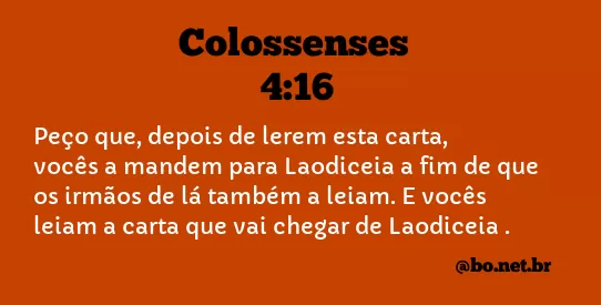 Colossenses 4:16 NTLH