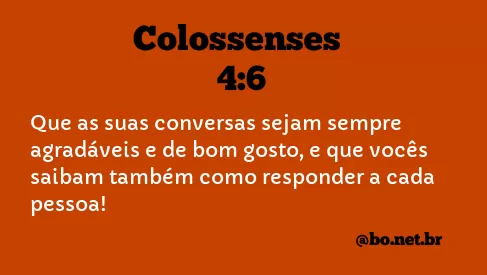 Colossenses 4:6 NTLH