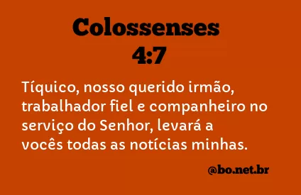 Colossenses 4:7 NTLH