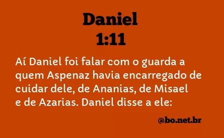 Daniel 1:11 NTLH