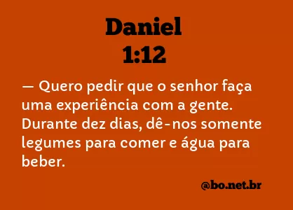 Daniel 1:12 NTLH