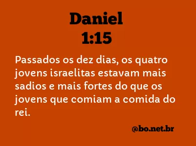 Daniel 1:15 NTLH