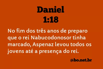 Daniel 1:18 NTLH