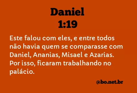 Daniel 1:19 NTLH