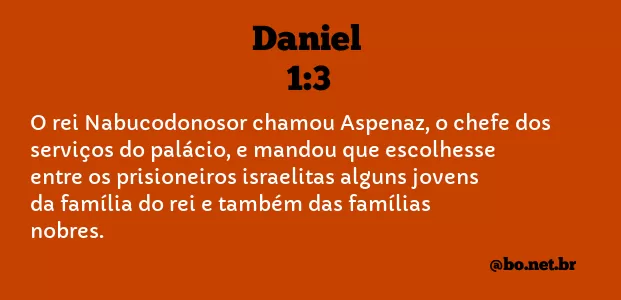 Daniel 1:3 NTLH