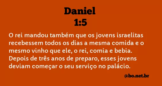 Daniel 1:5 NTLH