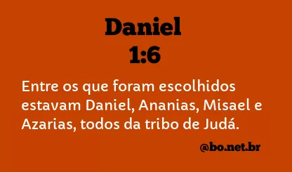Daniel 1:6 NTLH