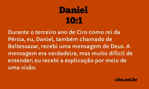 Daniel 10:1 NTLH