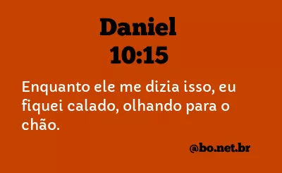 Daniel 10:15 NTLH