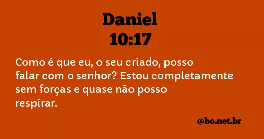 Daniel 10:17 NTLH