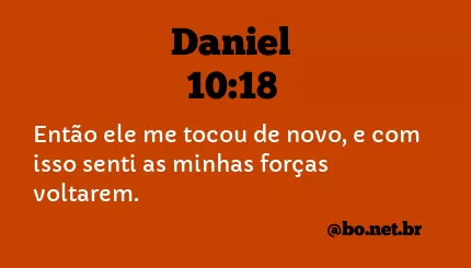 Daniel 10:18 NTLH