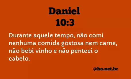 Daniel 10:3 NTLH