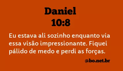Daniel 10:8 NTLH