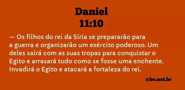 Daniel 11:10 NTLH