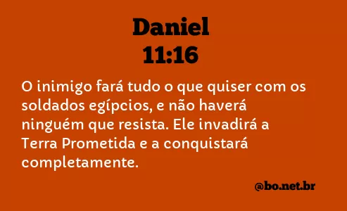Daniel 11:16 NTLH