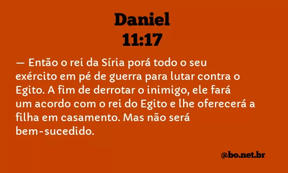 Daniel 11:17 NTLH