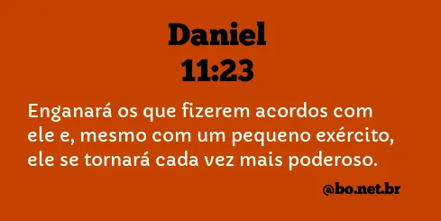 Daniel 11:23 NTLH