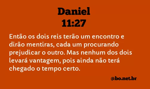 Daniel 11:27 NTLH