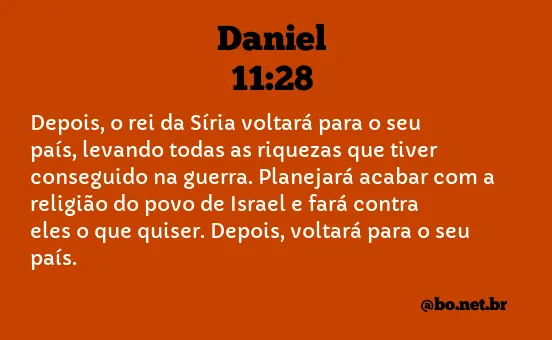 Daniel 11:28 NTLH