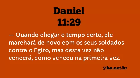 Daniel 11:29 NTLH