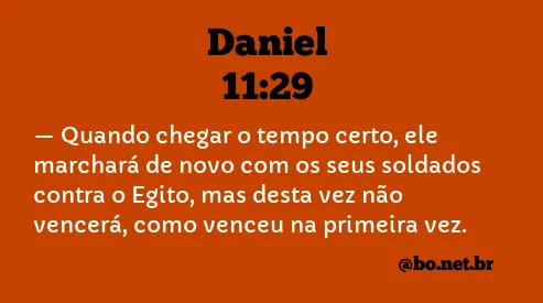 Daniel 11:29 NTLH