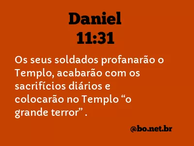 Daniel 11:31 NTLH
