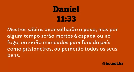 Daniel 11:33 NTLH