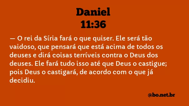 Daniel 11:36 NTLH