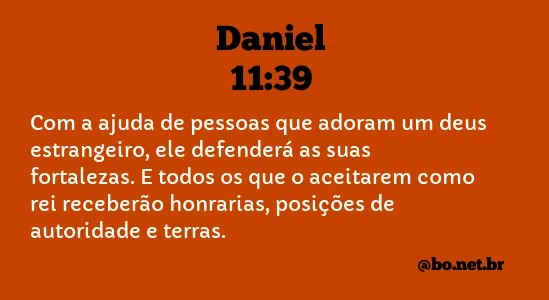 Daniel 11:39 NTLH