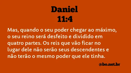 Daniel 11:4 NTLH