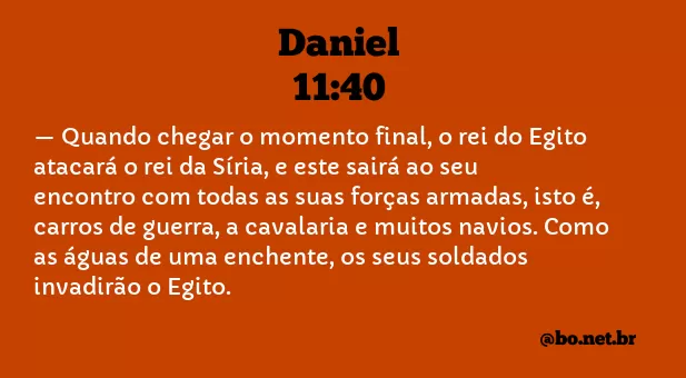 Daniel 11:40 NTLH
