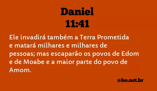 Daniel 11:41 NTLH