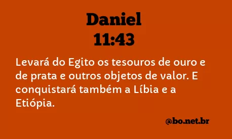 Daniel 11:43 NTLH