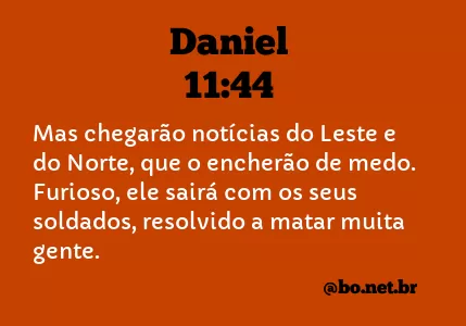 Daniel 11:44 NTLH